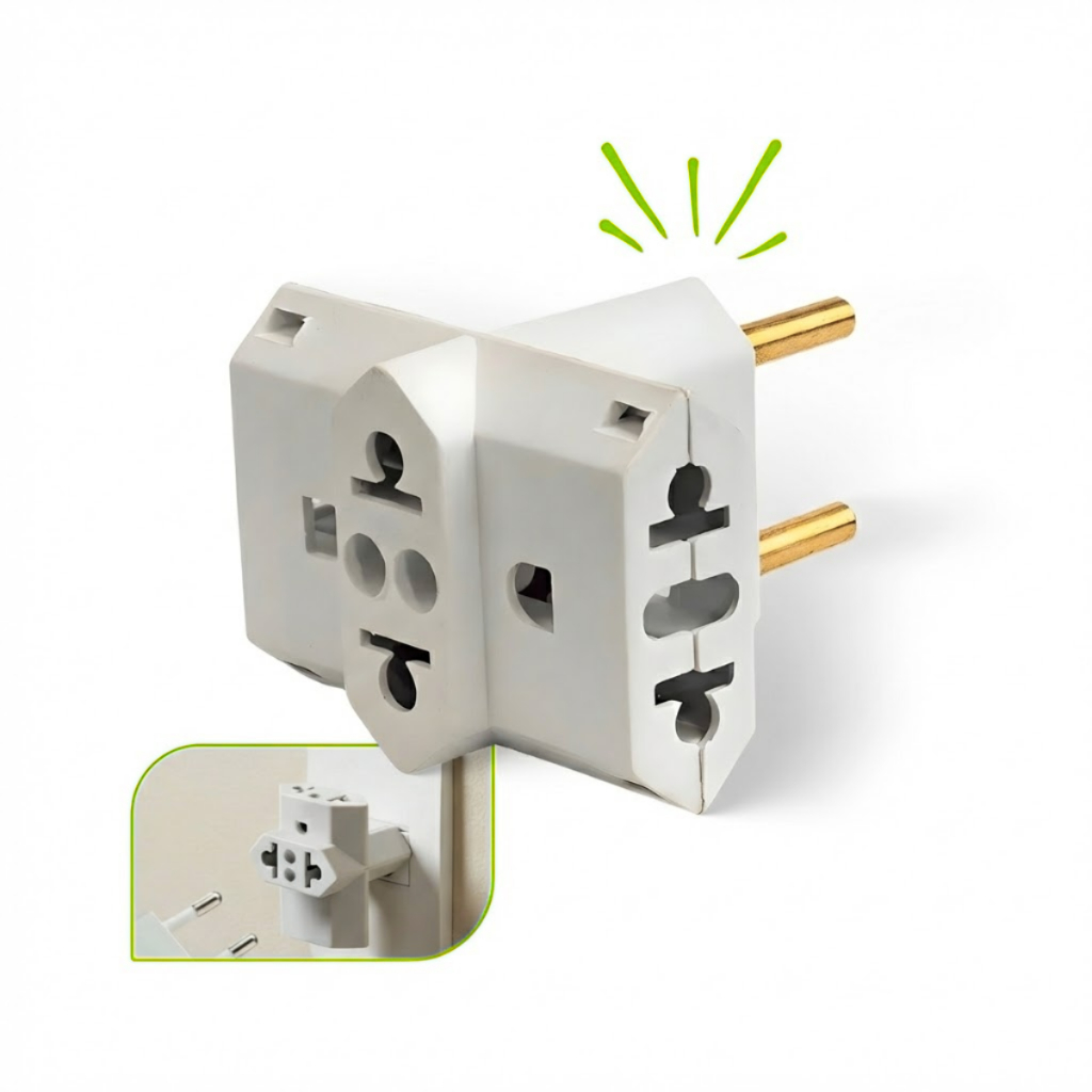 Adaptador Tomada T Benjamin Universal 10A e 20A Amperes em Oferta na Shopee