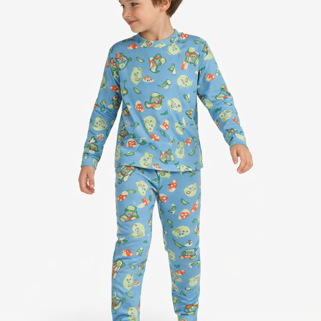 Pijama Infantil Menino Estampado Blusa Manga Longa + Calça (Cor Sortida)