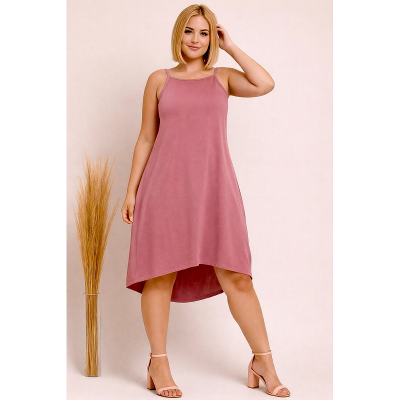 Vestido Mullet Alcinha Com Bolso Moda Feminino Viscolaycra