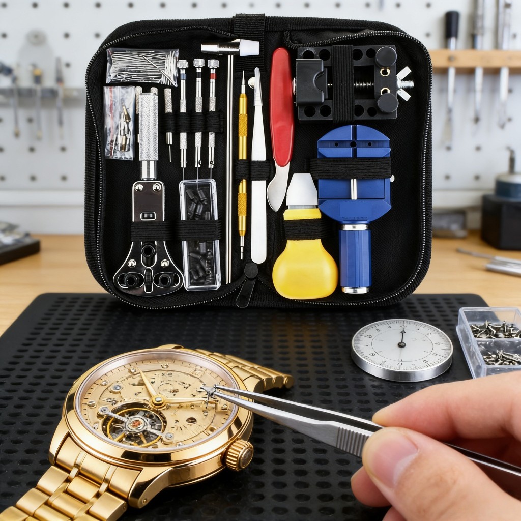 Kit 147 Pcs De Ferramentas Relojoeiro Conserto De Relógio Manutenção estojo de Ferramentas kit de conserto para Relógio