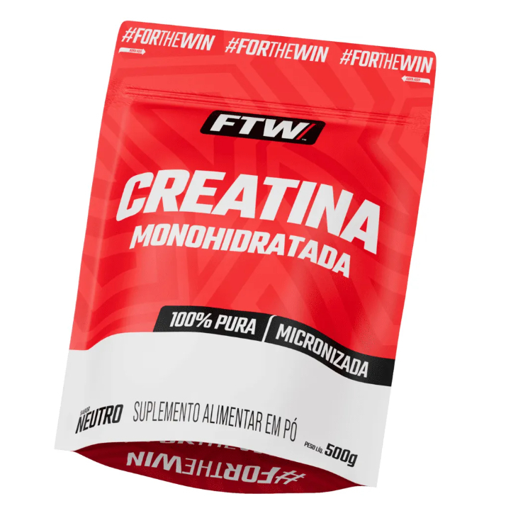 Creatina FTW 500g - Força & Explosão - 100% Pura Monohidratada