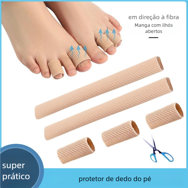 Bandagem de Tecido Gel para Dedos Pés - Protetor de Calos e Mão