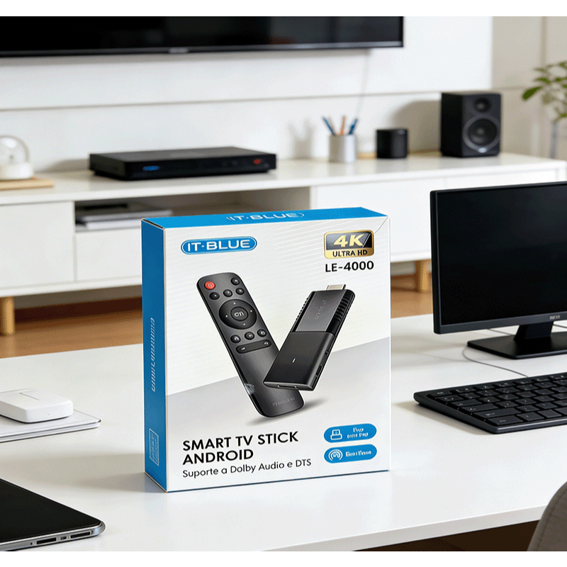 TV Stick Smart TV Android 4K – Wi-fi, HDMI, Streaming