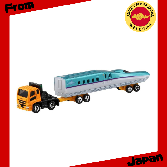 Takara Tomy " Tomica Tipo Longo No . 122 Mitsubishi Fuso Super Great H5 Series Shinkansen Hayabusa Veículo De Transporte