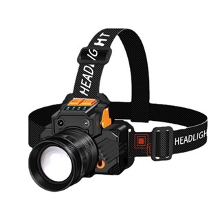Lanterna de Cabeça LED Super Brilhante Impermeável Recarregável USB para Pesca Noturna e Camping em Oferta na Shopee