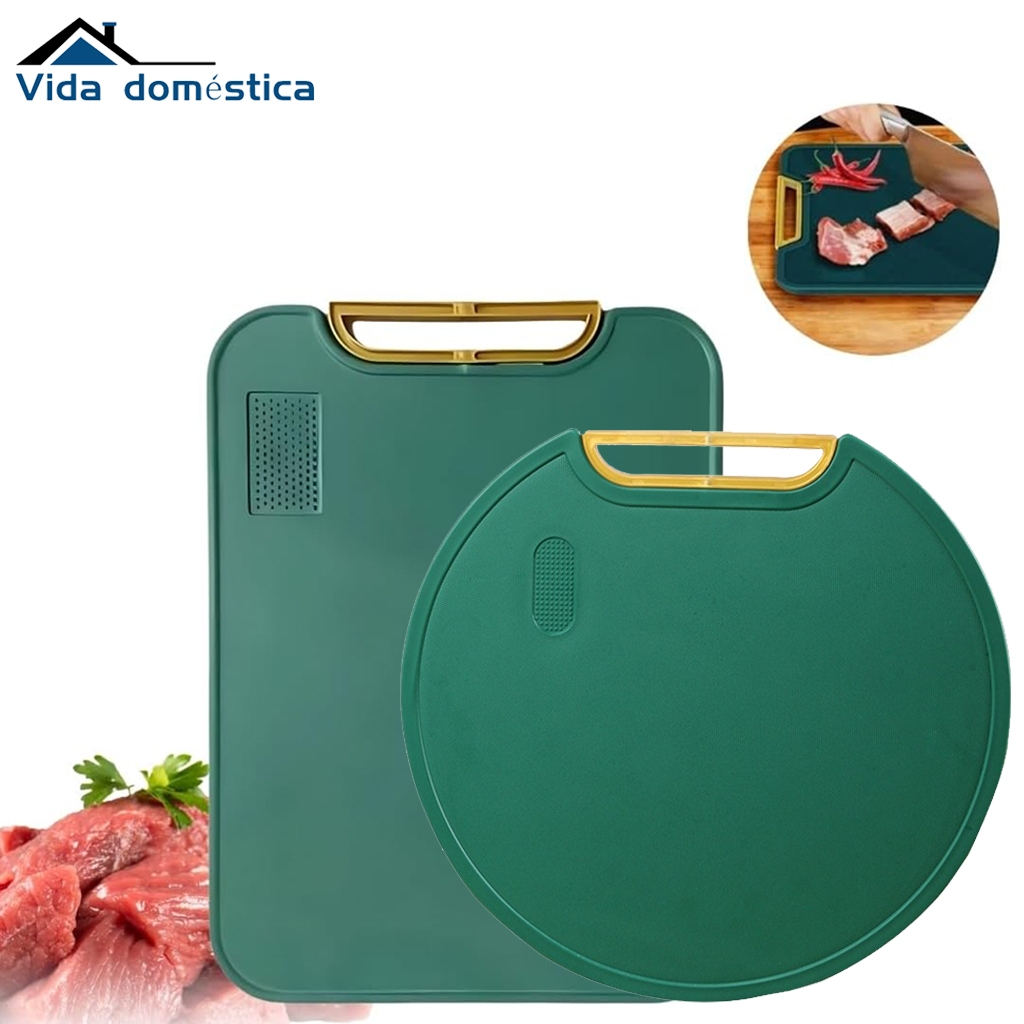 Tábua De Corte Antibacteriana À Prova De Mofo 38cm Com Suporte Em Pé Para Cozinha