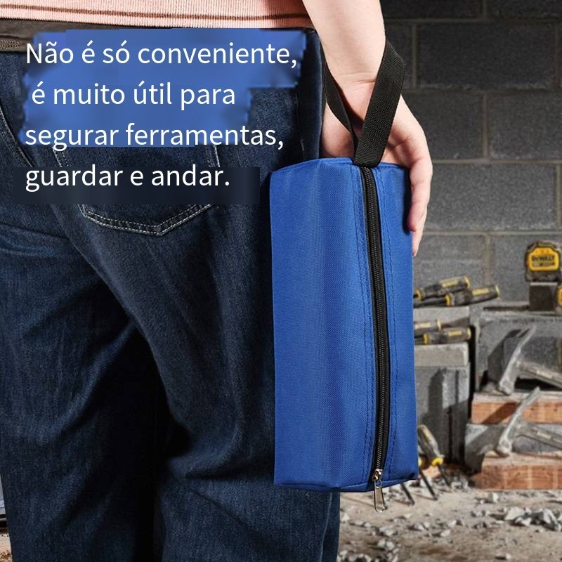 Estojo Profissional de Ferramentas Lona Grossa Reforçada Portátil para Chaves de Fenda