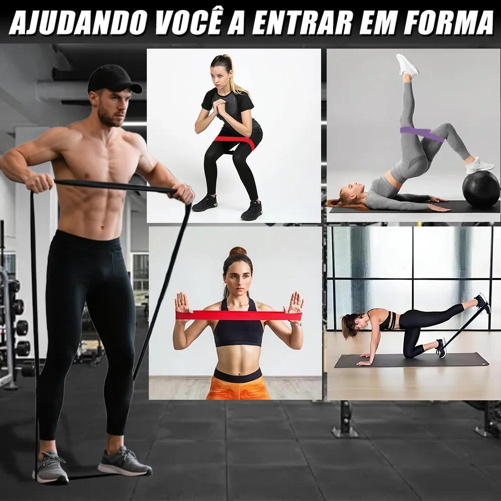 SolidFit Kit 3 Super Band Elástico Borracha Extra Forte Faixas de Resistência 5-65lbs para treino e Exercícios em Casa — imagem 2 de 2