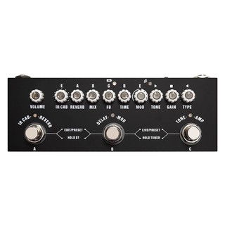 Pedal de Efeito AC Preto para Violão/Guitarra e Baixo