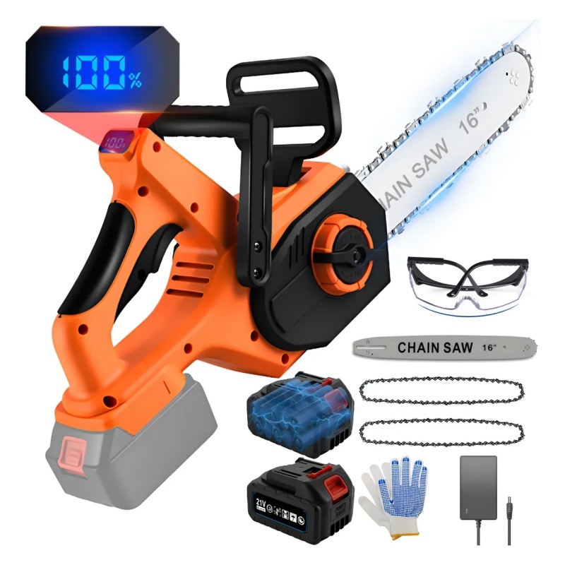 Moto Serras Eletricas Brushles 3000w 16 Polegadas 2 Bateria Laranja 127/220v Motosserra EléTrica Muito Potente Sabre De em Oferta na Shopee