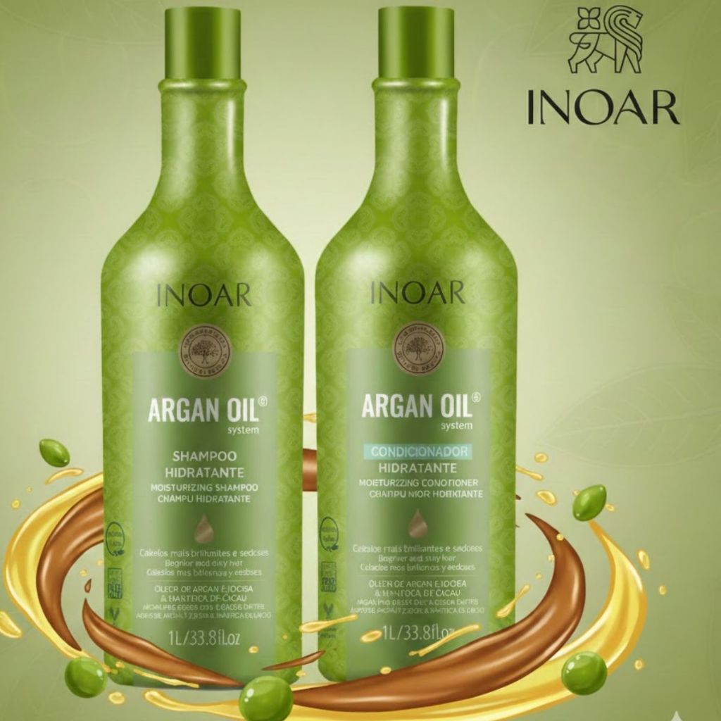 INOAR KIT ARGAN SHAMPOO+CONDICIONADOR 2X1LITRO em Oferta na Shopee