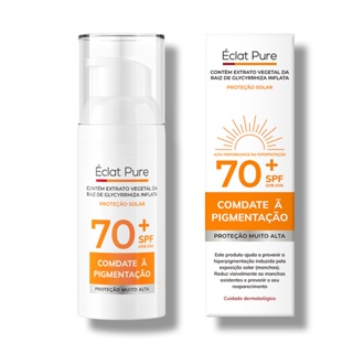 Protetor Solar Facial pele oleosa Éclat Pure FPS70 Oil Control Toque Seco Clareador de Manchas 50ml em Oferta na Shopee