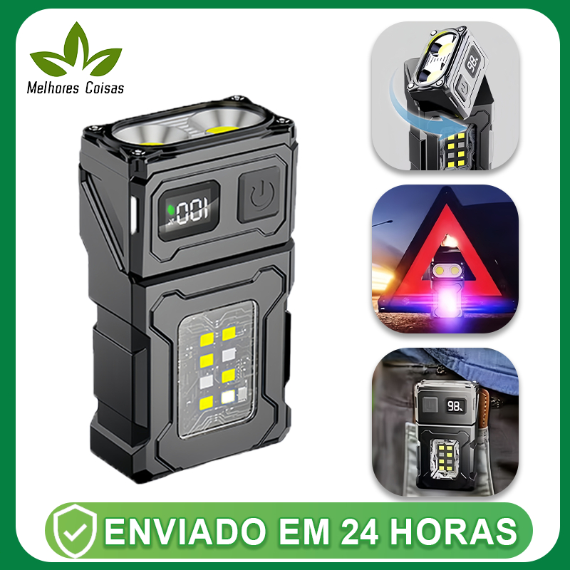 Lanterna MAIS forte do Led PotenteRecarregável Usb Portátil Ultra Brilhante Com Uso Externo De Longo Alcance