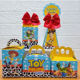 Kit caixas Festa TOY STORY personalizadas - PEGUE E MONTE em Oferta na Shopee