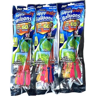 Kit 111 Balão de Água para Guerra De Bexiga Splash Ball (Pacotes com 37 Bexigas cada) em Oferta na Shopee