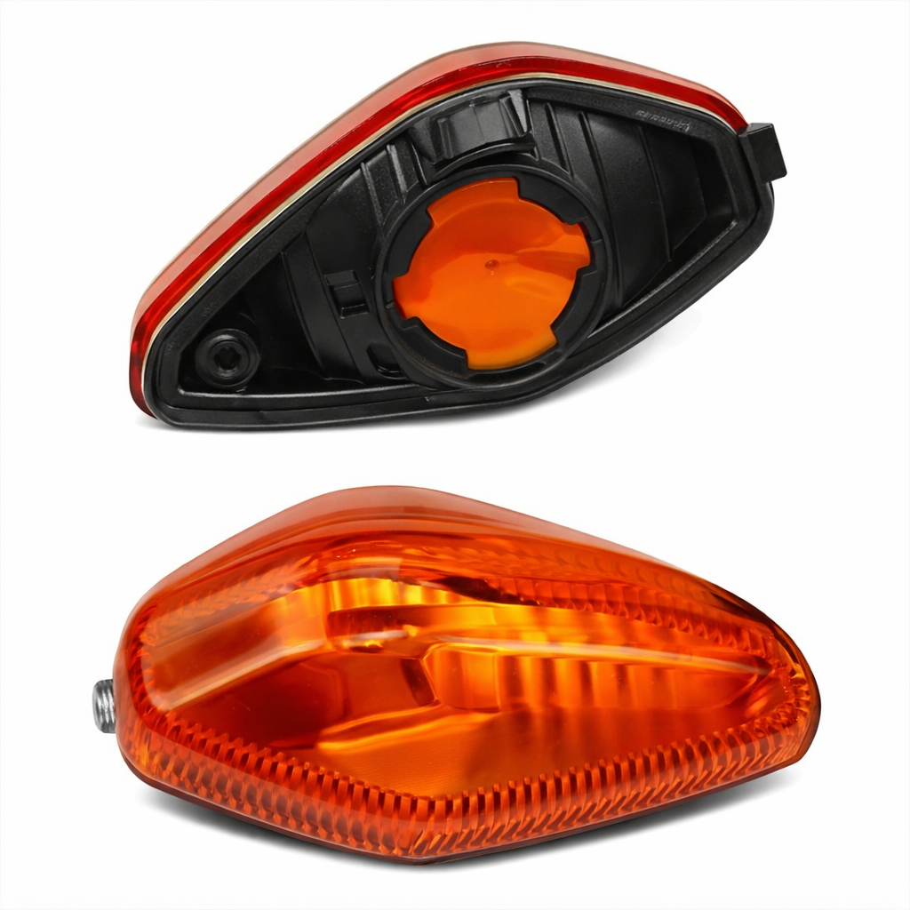 Lente pisca Seta Fan 160 125 150 Titan Kit com 2 Cristal, laranja  2014 2015 2016 2017 2018 2019 2020 (DIREITO/ESQUERDO)