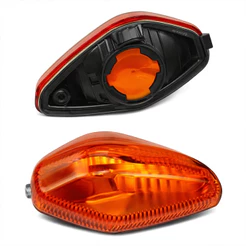 Lente pisca Seta Fan 160 125 150 Titan Kit com 2 Cristal, laranja 2014 2015 2016 2017 2018 2019 2020 (DIREITO/ESQUERDO)