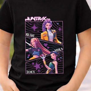 Camisa T-shirt Infantil Huntrix Kpop Camiseta 100% Algodão em Oferta na Shopee
