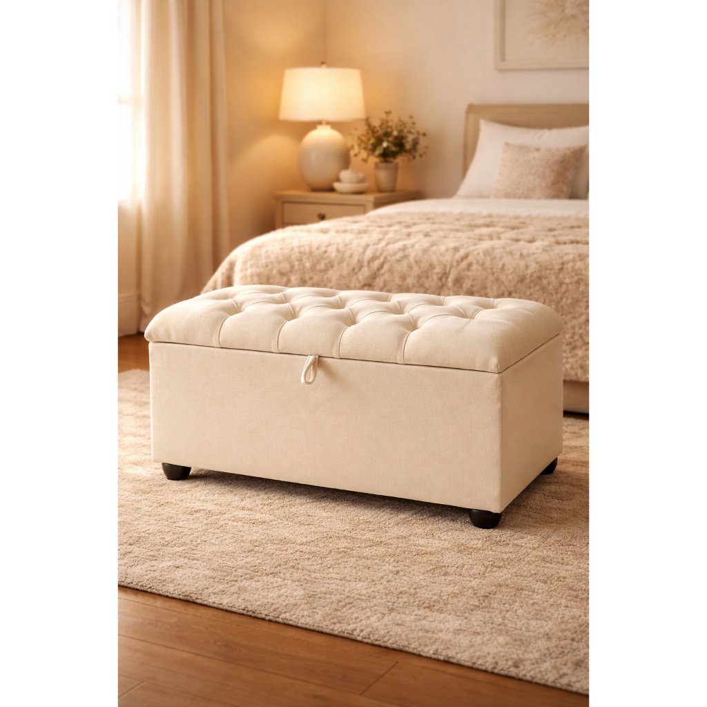 Recamier Bau Casal 120/90cm Para Seu Quarto Sapateira Baú Confortável Para seu Quarto