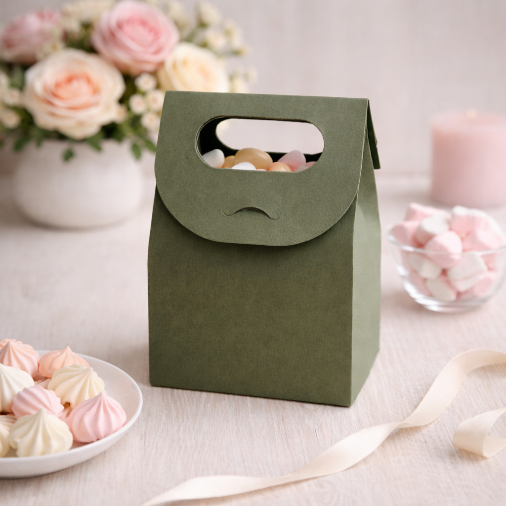 Mini Sacolinha Lisa Verde Oliva Para Lembrancinhas 12x8x4 cm em Oferta na Shopee