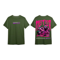 Camiseta Motor Anime Unissex Moderno Casual Geek Confortável Camisa Gamer Estampa Frente Verso