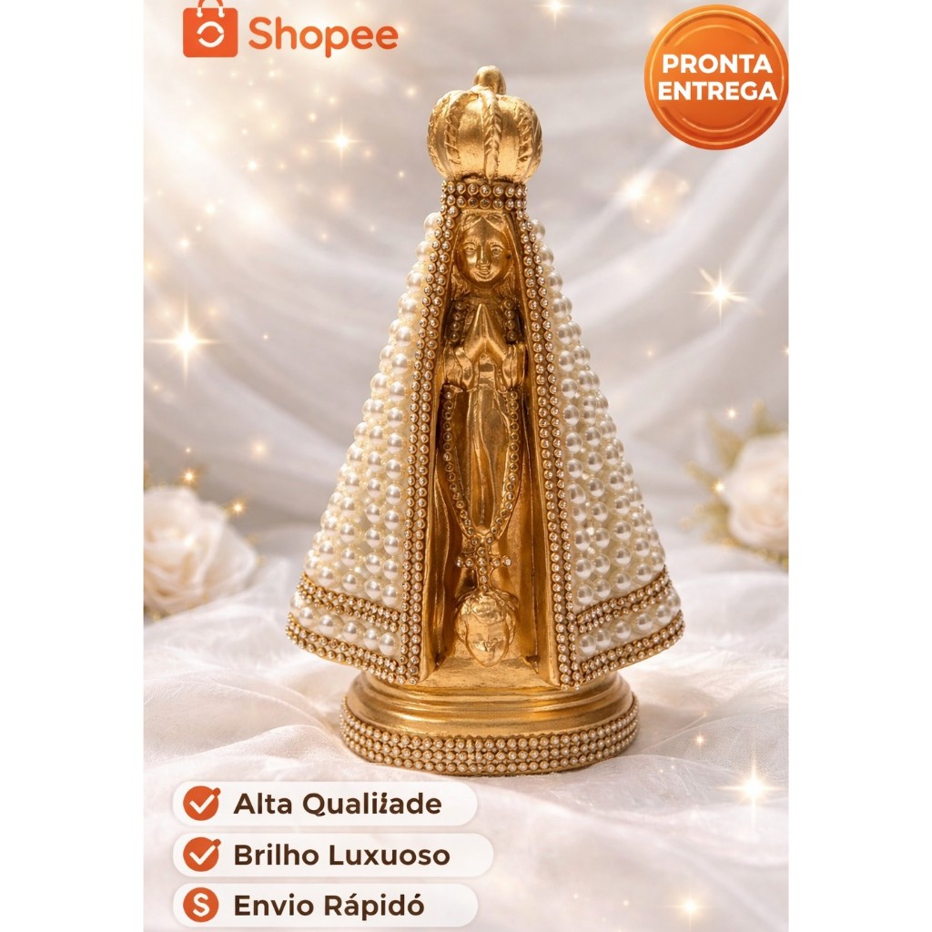 NOSSA SENHORA APARECIDA DOURADA #nossa senhora aparecida