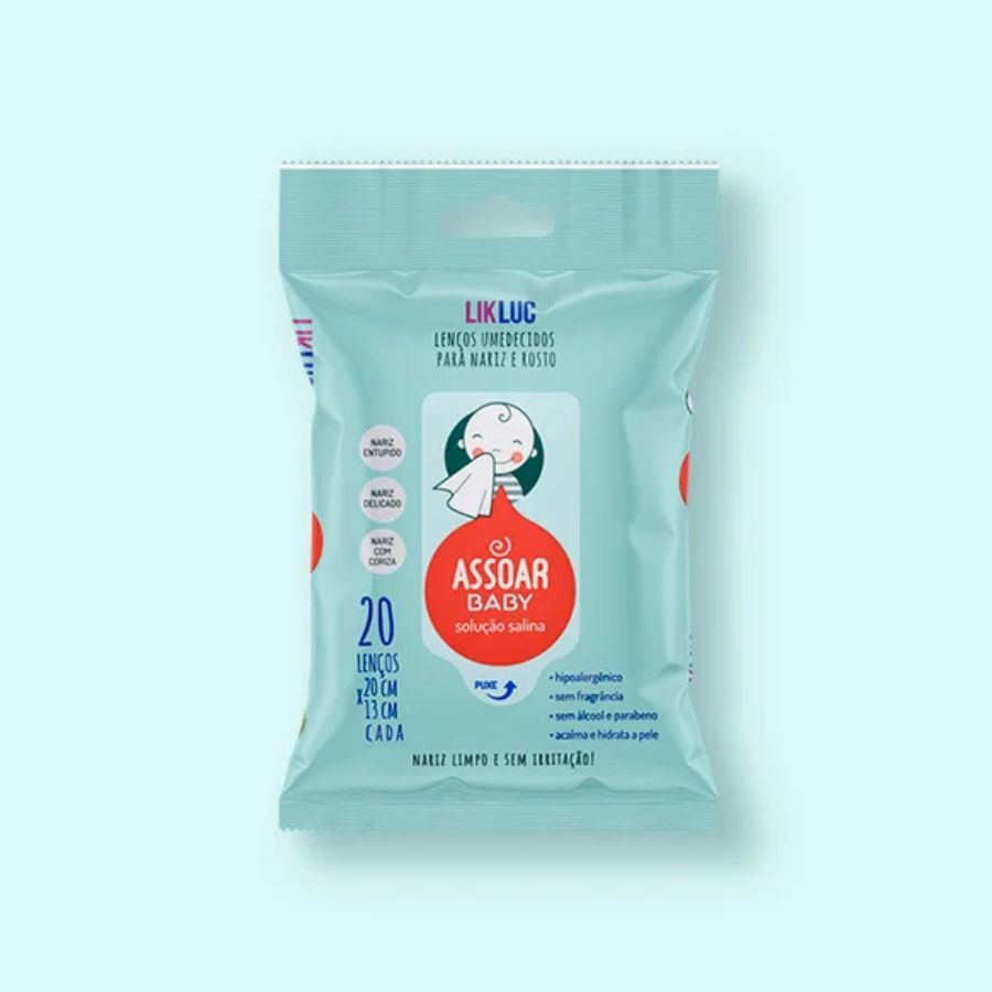 Assoar Baby lencos umedecidos com solucao salinav- LikLuc