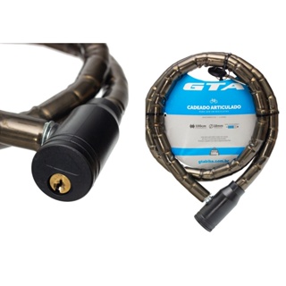 CADEADO ARTICULADO GROSSO 18X1000 FUME BIKES MOTOS OUTROS SEM SUPORTE em Oferta na Shopee