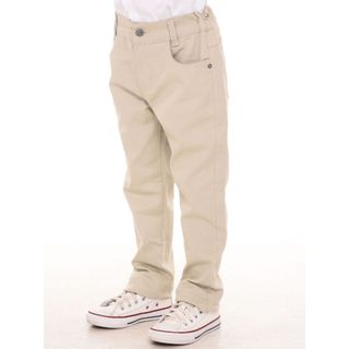Calça Sarja Jeans Infantil Bege Masculina Menino Premium Social