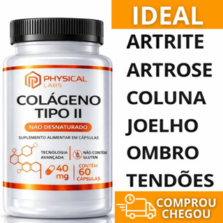 Colageno Tipo 2 ORIGINAL Não Desnaturado Não Hidrolisado 40 mg  Physical Labs  -  ENVIO RÁPIDO em Oferta na Shopee