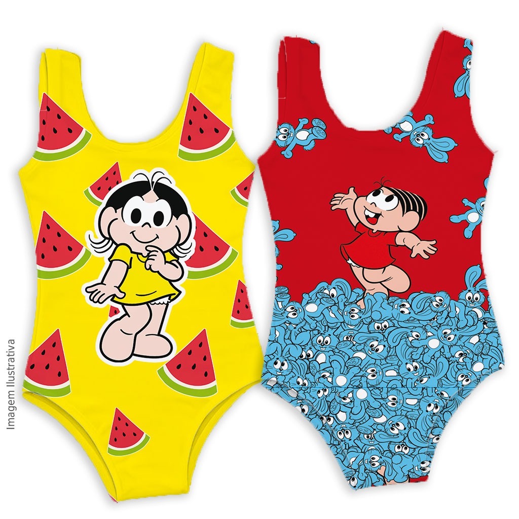 Body Infantil Suplex Feminino Personagens Monica Magali