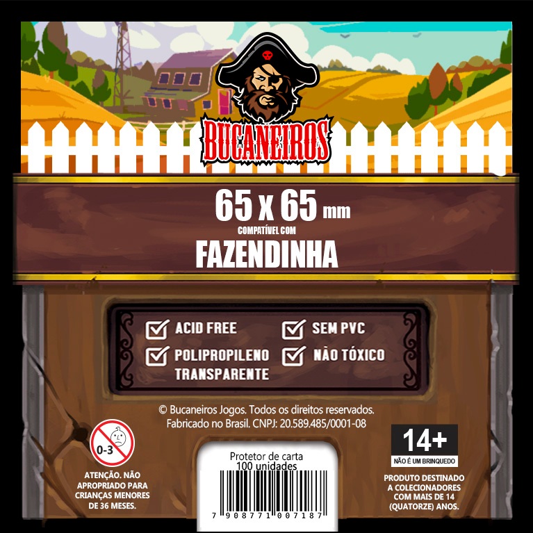 Sleeve Customizado para Hitster / Fazendinha (65 x 65) em Oferta na Shopee