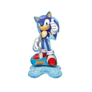 Balão Metalizado Sonic 60Cm Base Mesa Enfeite Aniversário-1 unidade em Oferta na Shopee