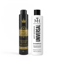 Kit Banho de Quiabo Maranata Hair (Shampoo Anti Resíduos + Banho de Quiabo) 1L