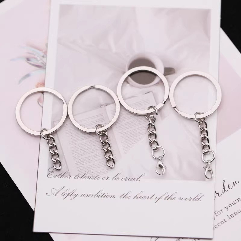 15/30/50/100 Pçs Argolas Para Chaveiro C/ Corrente-25mm Dourado/prata em Oferta na Shopee