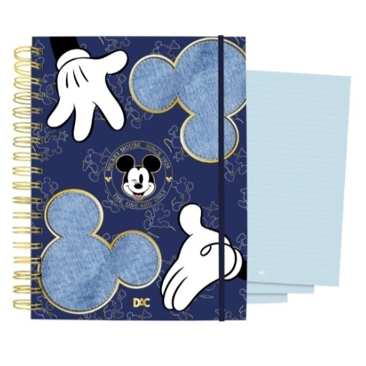 Caderno Smart Colegial Mickey Azul 80 folhas