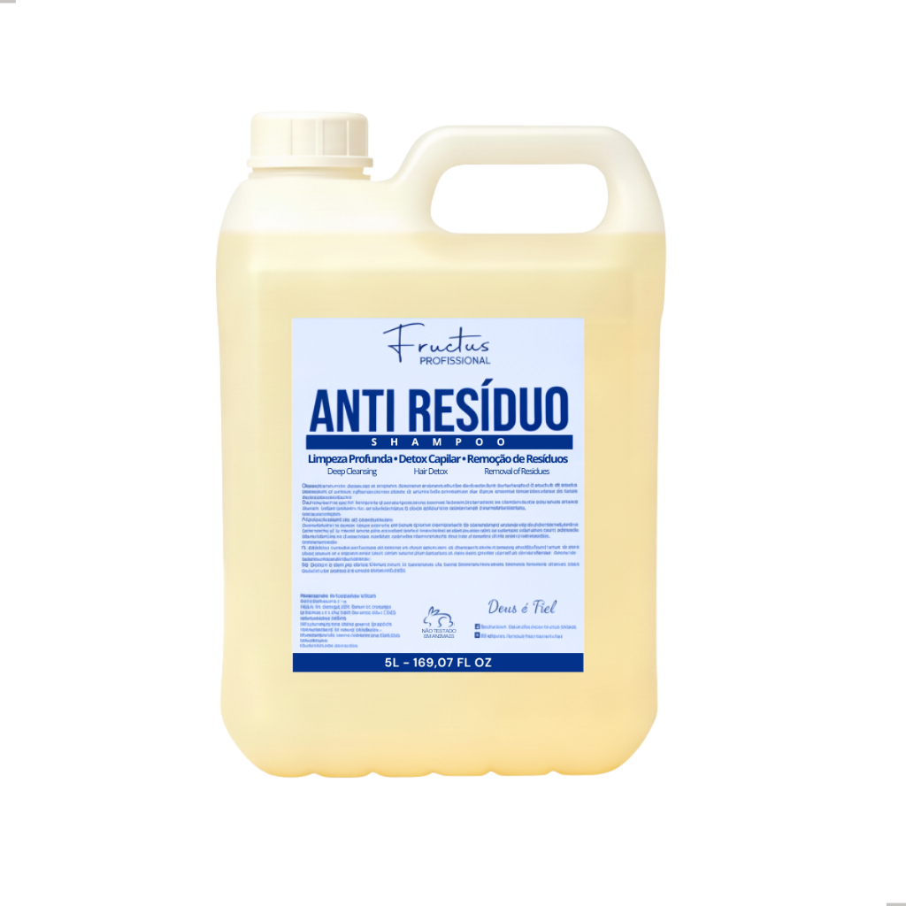 Shampoo Fructus Profissional Anti-Resíduo Salão Lavatório Galão 5L em Oferta na Shopee