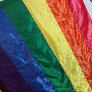 bandeira da diversidade LGBT GAY de cetim - USADA