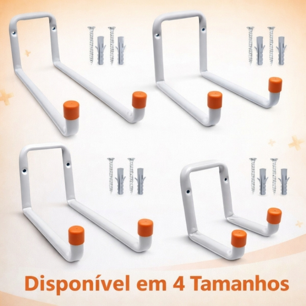 Gancho Organizador de Parede Multiuso para Bicicleta, Escada e Mangueira em Oferta na Shopee