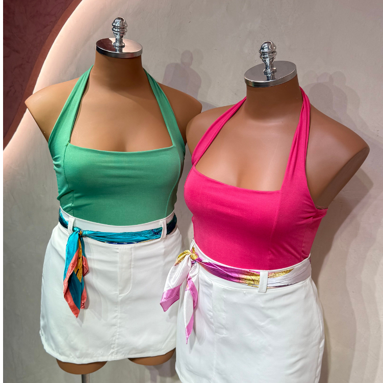 Cropped das Blogueiras Multiuso Tecido Premium Zero Transparência Sustentação Verão Básico em Oferta na Shopee