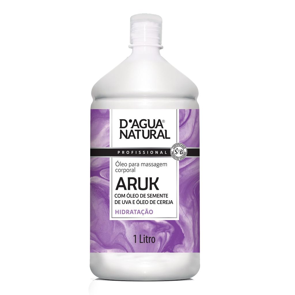 Óleo Massagem Corporal Semente Uva Cereja 1lt Dagua Natural