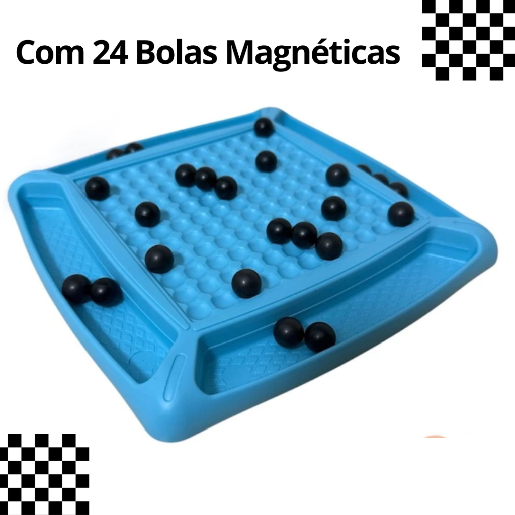 Jogo De Xadrez Magnético Tabuleiro Portátil 24Pedras Magnéticas Educativas em Oferta na Shopee