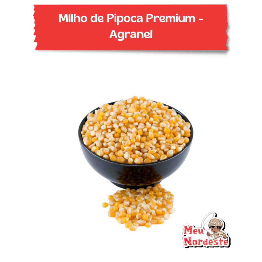 Milho de Pipoca Premium 1kg - Pipoca Premium