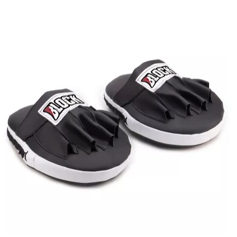 Manopla de foco aparador para treino de boxe e karatê cor Branco Block Fitness Muay Tai