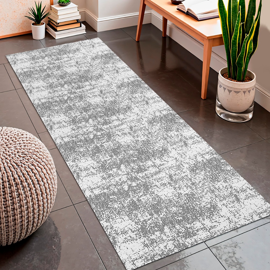 Tapete Passadeira Mescla 0,70x2,00m Antiderrapante – Conforto e estilo Sala Quarto