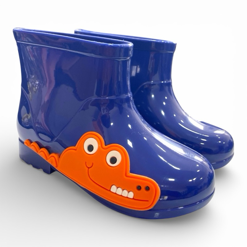 Galocha Infantil Bota Menino Cano Baixo Jacaré Antiderrapante Confortável