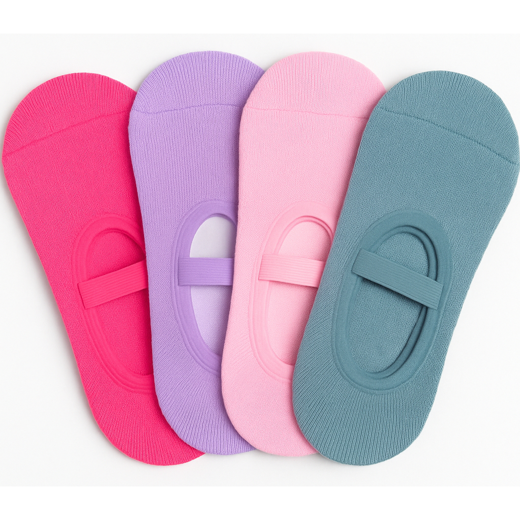 Imagem Kit Pares de Meias de Pilates Sapatilha Yoga Antiderrapante