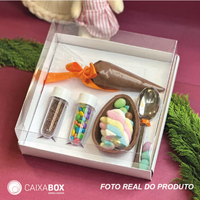 5~20 Caixas para Ovo de Colher Gourmet Mini Confeiteiro Páscoa 100/150g Forma BWB