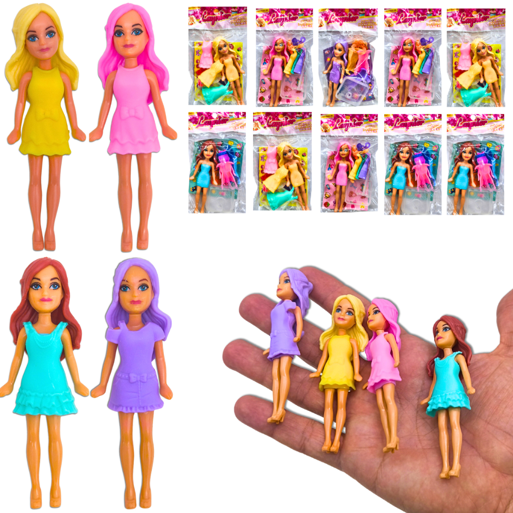 Kit Bonecas Bonequinha Para Casinha Mdf Brinquedo Menina em Oferta na Shopee