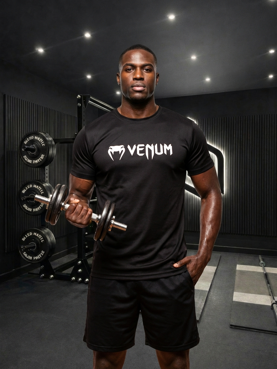 Camiseta Dry Fit Venum Masculina Básica Confortavel Treino Jiu-Jitsu Muay Thai Esporte